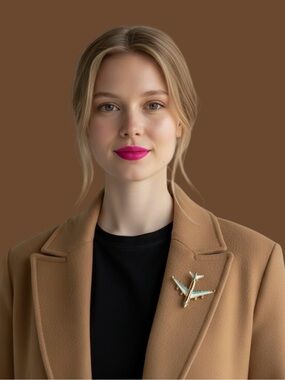 Airplane Enamel Pin